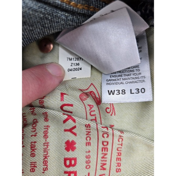 NWT Lucky Brands Men's 110 Slim Coolmax Stretch Jean - Size 38x30 - Picture 10 of 13